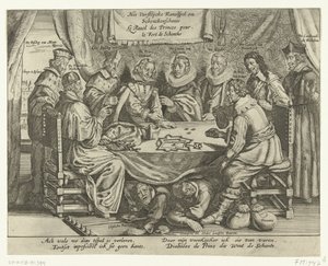 Spillet for Schenckenschans, 1635-1636 The Vorstelijcke Ravelspel om Schenckenschants / Le Ravel des Princes pour le Fort de Schentks (titel på objektet) af Anonymous