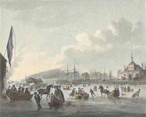 Ice Cream Fun for Rotterdam, ca. 1784 af Anonymous