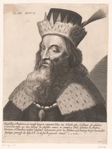 Kong David Il Re David. (titel på objekt) Portrætter af konger (serietitel) af Anonymous