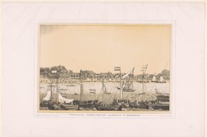 Koninklijke Nederlandsche Yachtclub i Dordrecht, 10. juni 1848 (titel på objekt) af Anonymous