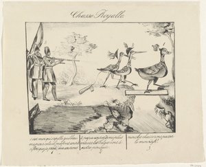 Kongelig yacht, 1830 Chasse Royalle (titel på objekt) af Anonymous