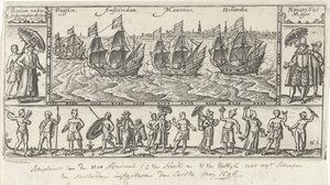 Kopi efter det originale titeltryk til Houtmans Journael vande reyse der Hollandtsche ships ghedaen in Oostelijk,1598 af Anonymous
