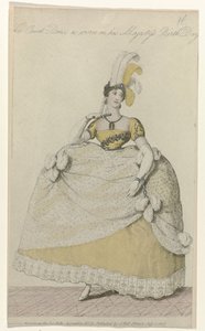 La Belle Assemblee, 1. juli 1808, nr. 32: Hofkjolen (...) af Anonymous