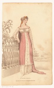 La Belle Assemblee, 1. marts 1813, nr. 42 (ny serie): Aftenkjole af Anonymous