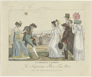 Den Højeste Bon Ton. Karikaturer, 1800-1815, nr. 12: Pariseren i London af Anonymous