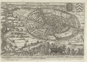 Lier taget til fange og forladt af statens hær, 1595 Urbis Liranae et captivitatis ultimae-ikon (titel på objekt) af Anonymous