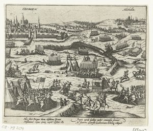 Ludvig af Nassau forlader Bergen, 1572 af Anonymous