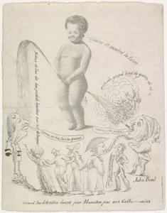 Manneken Pis leverer fyrværkeri, 1820 Grand feu d