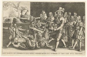 Maurits adskiller hveden fra avnerne, 1618 af Anonymous