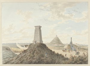 Monumenter ved Waterloo, 1815 af Anonymous
