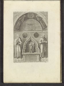 Nis met de heilige Franciscus og de heilige Dominicus Scènes uit het Venetiaanse leven (serietitel) Habiti d