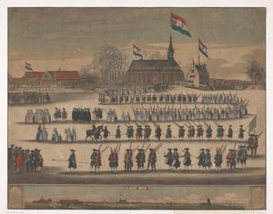 Procession i Jisp ved installationen af ​​William V i 1766 af Anonymous