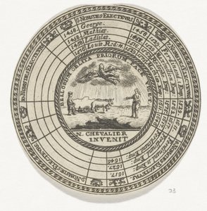 Medalje med et emblem og navnene på de bøhmiske konger af Anonymous