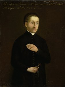 Portræt af Charles van der Meulen, missionær til Curaçao af Anonymous