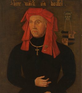Portræt af Frank van Borselen, Lord of Sint Maartensdijk og Stadtholder af Holland, fjerde mand af Jacoba af Bayern, grevinde af Holland og Zeeland (Jacqueline, grevinde af Hainaut) af Anonymous