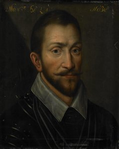 Portræt af François de la Noue, Lord of Teligny, med tilnavnet Bras de Fer og Bayard Huguenot af Anonymous