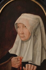 Portræt af Jacomina Claesdr van Ruyven (død 1509), kone til Arent Franckensz van der Meer af Anonymous