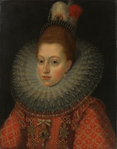 Portræt af Margaret af Østrig (1584-1611), dronning af Spanien af Anonymous