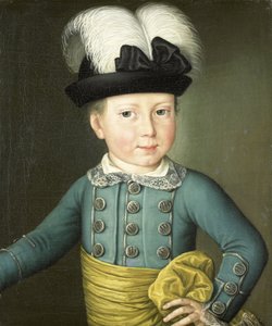 Portræt af William Frederick, Prins af Orange-Nassau, senere kong Vilhelm I, som et barn af Anonymous
