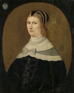 Portræt af en kvinde, kaldet Theodora de Visscher, hustru til Jacob Rijswijk af Anonymous