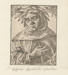 Portret af Baptista Mantuan af Anonymous