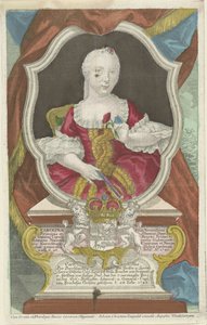 Portræt af Carolina, prinsesse af Orange-Nassau af Anonymous