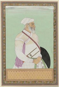 Portræt af Dalil-khan, storvesir af Aurangzeb, har været guvernør (subagar) i Deccan-provinsen; han kommer fra Rohela Pathans af Anonymous
