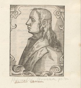 Portret af Ercole Strozzi af Anonymous