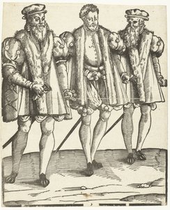 Portræt af Gaspard, Francois og Odet de Coligny af Anonymous
