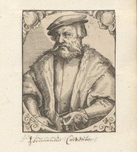 Portret af Hernán Cortés af Anonymous