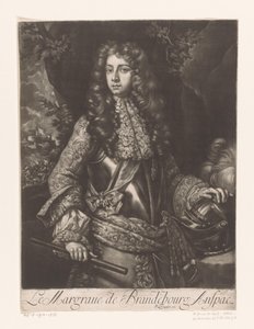 Portræt af Johan Frederik af Brandenburg-Ansbach Le Margraue de Brandebourg Anspac (titel på objektet) af Anonymous