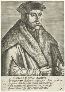 Portret af Thomas More Thomas Morvs Anglvs (titel på objekt) af Anonymous