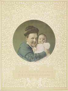 Portræt af Wilhelmina, dronning af Holland, og Juliana, dronning af Holland af Anonymous