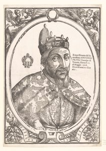 Portret af doge Antonio Priuli Det sande portræt af den mest fredfyldte Antonio Priuli (...) (titel på objekt) af Anonymous