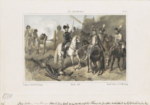Prins William i slaget ved Fleurus, 1794 af Anonymous