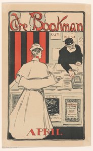 Annonce for april-udgaven af ​​The Bookman magazine fra 1896 af Anonymous