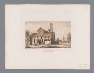 Ruinerne af Mariakirken i Utrecht Sainte-Marye (titel på objekt) af Anonymous
