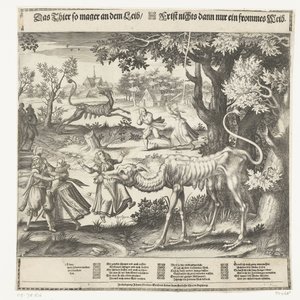 ballade Schreminckel-visning (titel på objekt) Udyret så tyndt på kroppen / Tid intet så kun en from kvinde (titel på objekt) af Anonymous