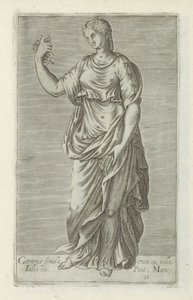 Skulptur af Ceres En statue af Ceres i byen Julius III af Pontus. Maks. (titel på objekt) Antikke skulpturer i Rom (serietitel) Ikoner af de gamle statuer af byen Rom, som ses på offentlige steder (serietitel) af Anonymous