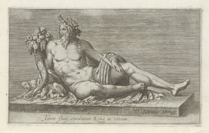 Billedhulptuur van de rivier de tiber Tiber fluvy billede af Rom i Vatikanet (titel på objekt) Antieke Sculpturen i Rom (serietitel) Statuerne af byen Rom, som på offentlige steder er synlige (serietitel) af Anonymous
