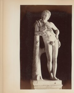 Skulptur af den hvilende Satyr i Capitoline-museerne i Rom, Italien af Anonymous