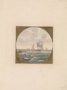 Sloop og sejlskibe på havet Skibe til søs (serie B) (serietitel) af Anonymous