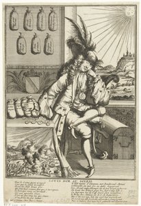 Tegneserie af Louis Willem van Baden-Baden, 1705 Louis D