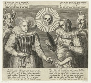 Tegnefilm på den stive ryg, ca. 1600 af Anonymous