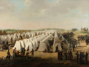 Hærens lejr i Rijen Hærens lejr i Rijen, i eller efter 1831 af Anonymous