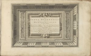 Titelprent voor: Øst- og Vestindien og andre steder Øst- og Vestindien og andre steder; repræsenteret i meget smukke figurer, som naturligt viser folkeslag, skikke, religioner, festivaler, ofre, moskeer, idoler, ri af Anonymous