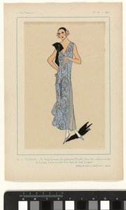 Meget parisisk, 1923, nr. 10: 3.- Shy. - Denne lange kappe ... af Anonymous