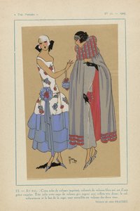 Meget parisisk, 1923, nr. 11: 15. - AU BAL. - Denne fløjlskjole... af Anonymous