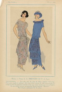 Meget parisisk, 1923, nr. 3: Bånd og stoffer af A. PRÉVOST...SENTIMENTALES... af Anonymous