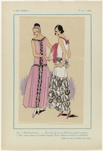 Meget parisisk, 1923, nr. 5: 15.- ARMENONVILLE. - 1. En aftenkjole... af Anonymous